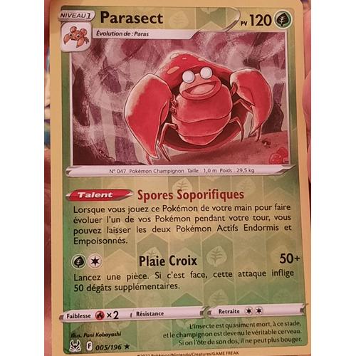 Parasect Reverse - Pokémon - Set Origine Perdue - 005/196 - Eb11 - Française