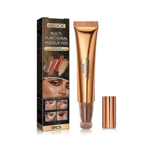 Stylo Cosm¿¿Tique Multifonctionnel Contour Du Visage Baton De Beaut¿¿ R¿¿Paration Haute Brillance Blush Stylo Cosm¿¿Tique Polyvalent Marron Fonc¿¿ 