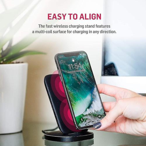 Chargeur Sans Fil, Chargeur ¿¿ Induction ¿¿ Charge Rapide Pour Iphone 8/8 Plus / X / Xs / Xs Max, Samsung Galaxy S9 / S9 + / S8 / S8 + / S7 / S7 Edge Et Autres