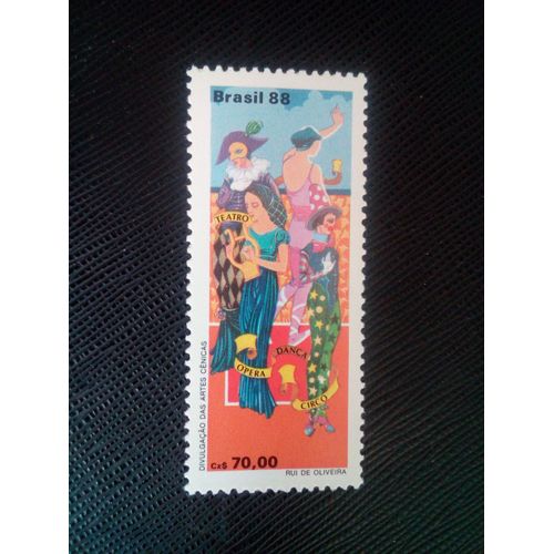 Timbre Bresil Y T 1903 Théâtre 1988 ( 060108 )
