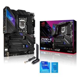 ASUS ROG STRIX Z590-E GAMING WIFI - Carte-mère - ATX - Socket LGA1200 - Z590 Chipset - USB-C Gen2, USB 3.2 Gen 1, USB 3.2 Gen 2, USB-C Gen 2x2 - Wi-Fi 6, 2 x 2.5 Gigabit LAN - carte graphique...