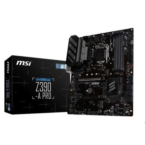 MSI Z390-A PRO - Carte-mère - ATX - LGA1151 Socket - Z390 Chipset - USB 3.1 Gen 1, USB-C Gen2, USB 3.1 Gen 2 - Gigabit LAN - carte graphique embarquée (unité centrale requise) - audio HD (8...