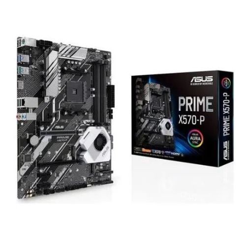 ASUS PRIME X570-P - Carte-mère - ATX - Socket AM4 - AMD X570 Chipset - USB 3.2 Gen 1, USB 3.2 Gen 2 - Gigabit LAN - carte graphique embarquée (unité centrale requise) - audio HD (8 canaux)