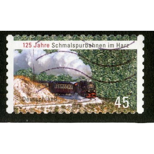 Timbre Oblitéré Deutschland, 125 Jahre Schmalspurbahnen Im Harz, 2012, 45