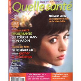 Quelle Sante Bio Et Naturelle N° 48 2010 Nolwenn Leroy