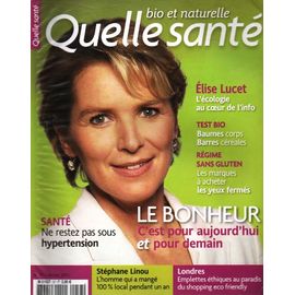 Quelle Sante Bio Et Naturelle N° 57 2011 Elise Lucet