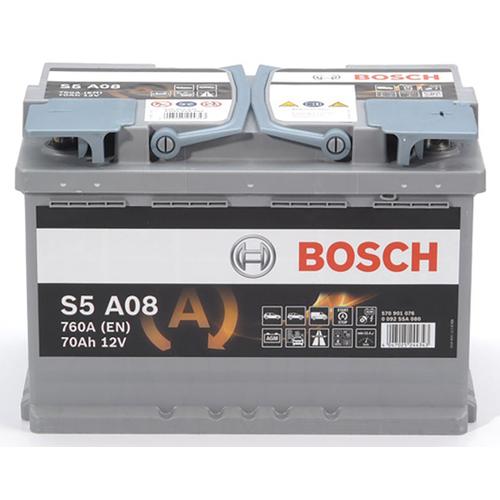 Bosch S5a08 Batterie De Voiture Start/Stop Agm 70a/H-760a