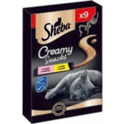 Sheba Sachets Creamy Snacks 7 X 9 X 12 G Saumon