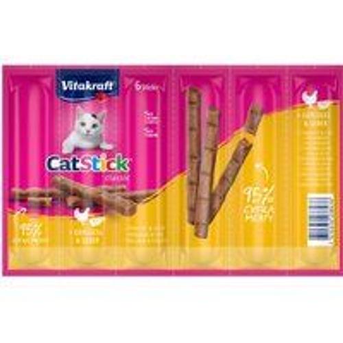 Vitakraft Cat-Stick Mini 10 X 6 Pièces Volaille Et Foie