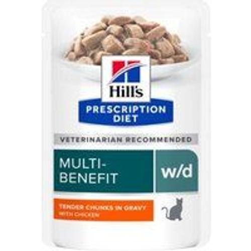 Hill's Hill¿S Prescription Diet W/D Multi-Benefit Au Poulet 12 X 85 G