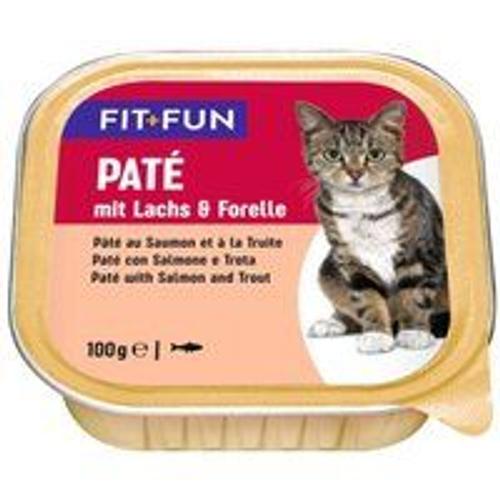 Fit+Fun Adult Paté Saumon Et Truite 16x100 G