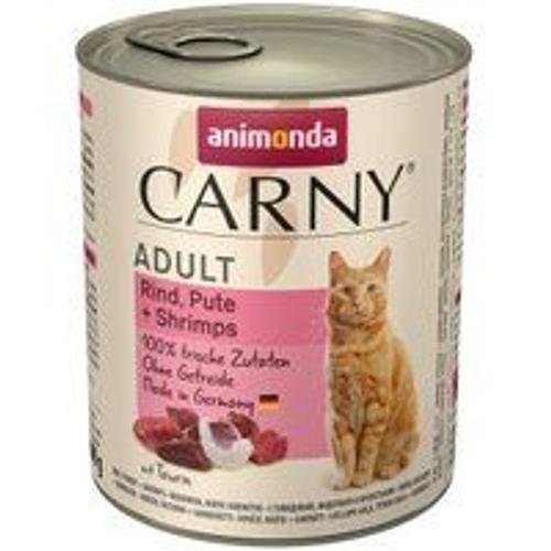 Animonda Carny Adult B?Uf, Dinde Et Crevettes 6x800 G