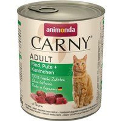 Animonda Carny Adult B?Uf, Dinde Et Lapin 6x800 G