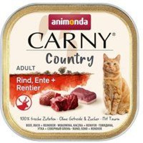 Animonda Carny Country B?Uf, Canard Et Renne 64x100 G
