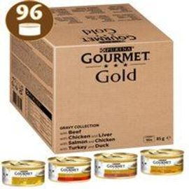 Gourmet Gold Bouchées Tendres Aliments Humides Pour Chats Mix 96x85g