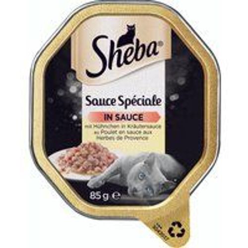 Sheba Sauce Spéciale 22 X 85 G Poulet, En Sauce Aux Herbes