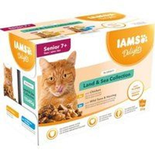 Iams Delights Senior Land & Sea Collection 12 X 85 G