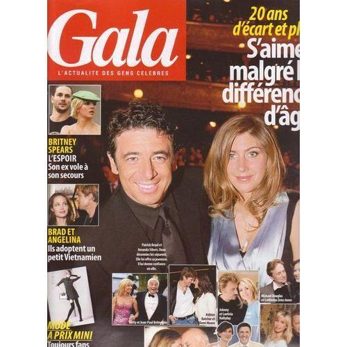 Gala  N° 717 : Patrick Bruel Amanda Sthers Brad Pitt Angelina Britney Spears M.Pokora Jose Bove Philippe Noiret