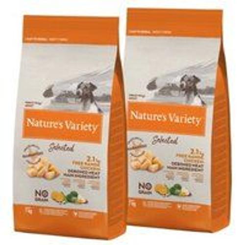 Nature's Variety Selected Croquettes Pour Chien Adulte Mini Avec Poulet Désosé 2x7 Kg