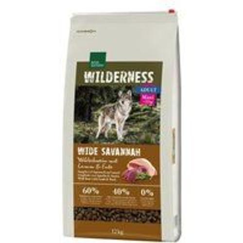 Real Nature Wilderness Maxi Adult Wide Savannah Avec Sanglier, Agneau Et Canard 12 Kg