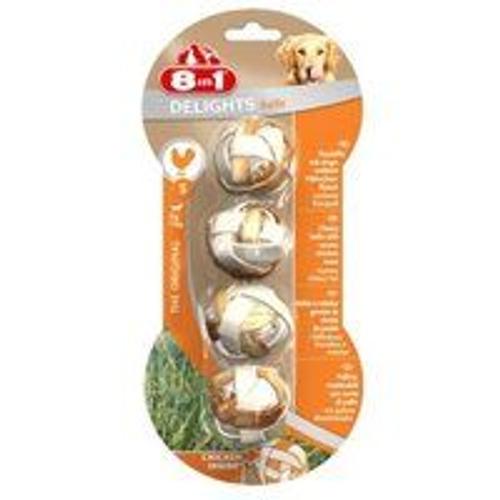 8in1 Delights Boules De Poulet À Mâcher S 3x4 Pcs