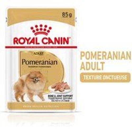 Royal Canin Nourriture Humide Breed Pomeranian Pour Spitz Nains En Mousse (> 8 Mois)12 X 85 G