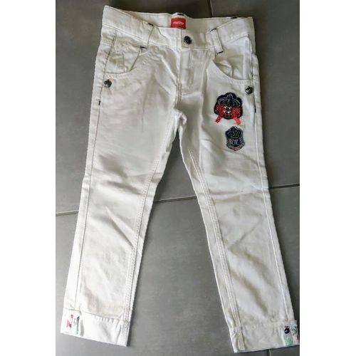 Pantalon Blanc Marèse - T6 Ans