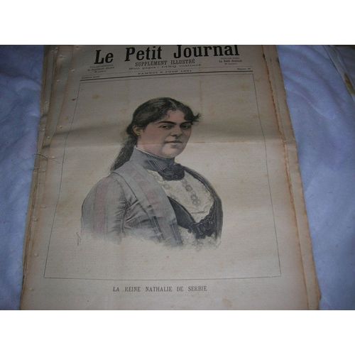 Le Petit Journal,Supplément Illustré, 6 Juin 1891  N° 28 : La Reine Nathalie De Serbie