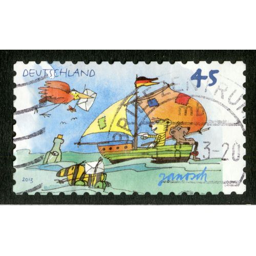 Timbre Oblitéré Deutschland, Janosch, 2013, 45