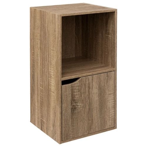 Etagere 2 Cases Nat Mix N Door-L34,4xp32xh67,6cm