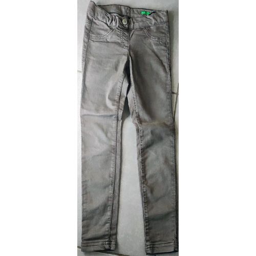 Jean Gris Skinny Benetton - T 6-7 Ans