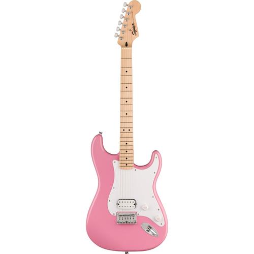 Squier Sonic Stratocaster Ht H Mn Flash Pink Guitare Électrique Avec Chevalet Fixe