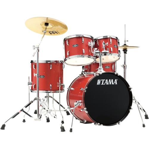 Tama St50h5-Cds Candy Red Sparkle Stagestar Batterie Pour Débutant Avec Cymbales