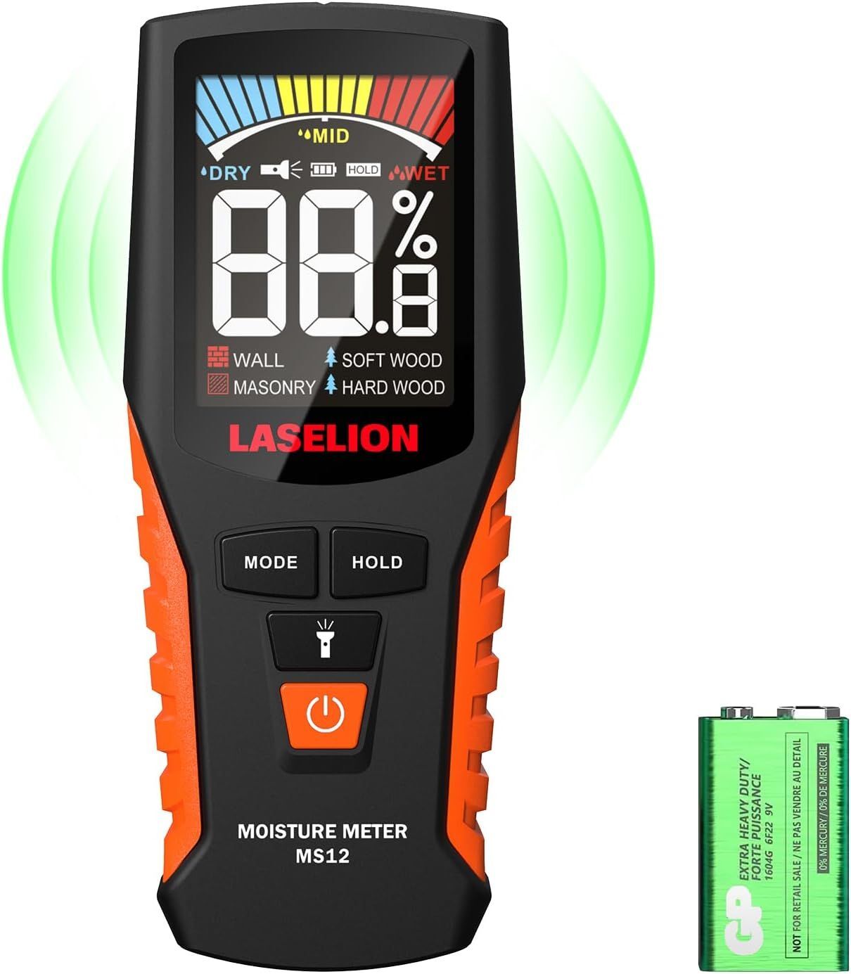 Testeur Humidité Humidimetre Non Destructif MS12 Détecteur Humidime...