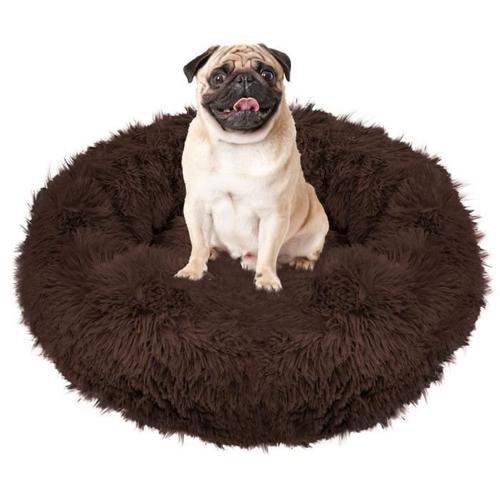 Springos® Lit Lavable Pour Chien Et Chat - Marron Ø 80 Cm