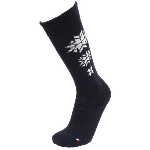 Chaussettes De Ski Perrin Mi Bas Etoile Marine Bleu Marine