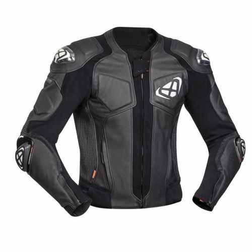 Blouson Cuir Moto Ixon Vendetta Jk Evo - Noir/Blanc - Xl