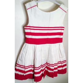 Robe doubl e blanche et rouge Oka di T6 ans Rakuten