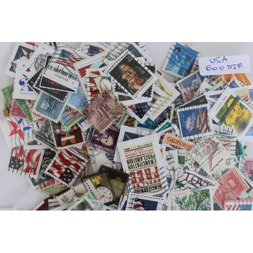 Etats-Unis 600 Timbres Différents