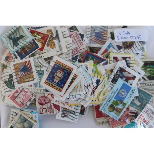 Etats-Unis 500 Timbres Différents