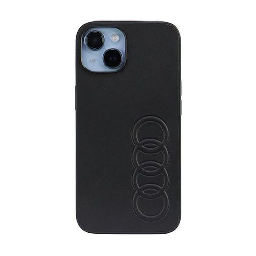 Cuir Synthétique Audi - Coque Pour Iphone 14 (Noir)