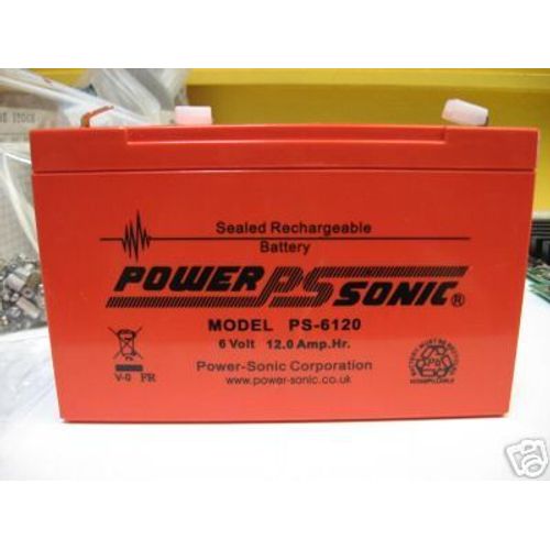 Powersonic Ps-6120 - Batterie 6 V 12 Ah - 151x51x95mm