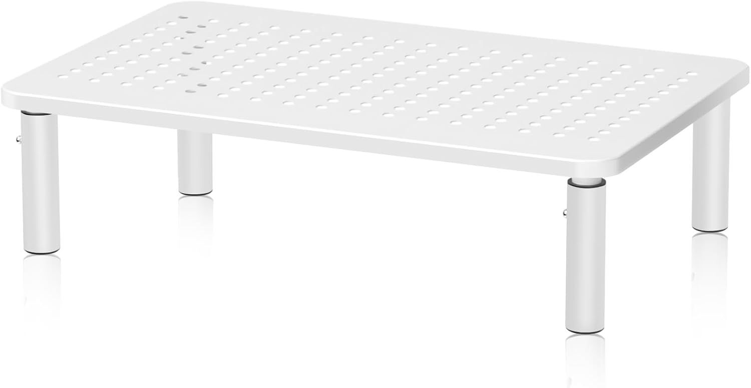 Rehausseur Ecran PC Bureau (370X235MM), Support Moniteur Ergonomiqu...