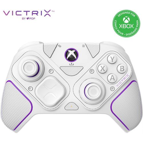 Manette Pdp Victrix Pro Bfg Wireless Blanc Pour Xbox Series X|S, Xbox One, And Windows 10/11 Pc