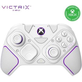 Manette Pdp Victrix Pro Bfg Wireless Blanc Pour Xbox Series X|S, Xbox One, And Windows 10/11 Pc
