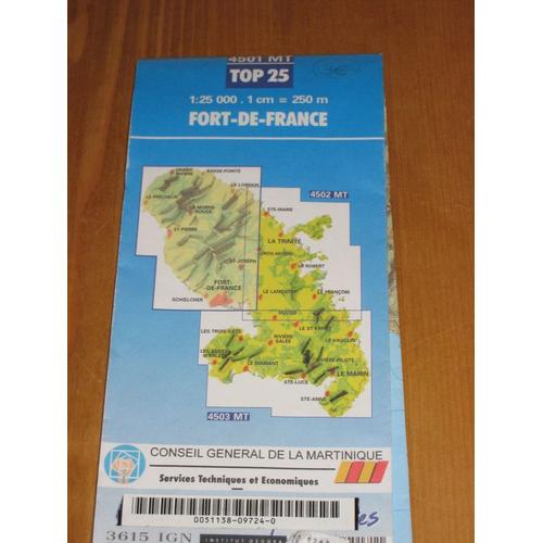 Fort De France - 1/25 000