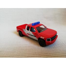 Voiture Chevrolet Silverado Pompier 1/64-Majorette