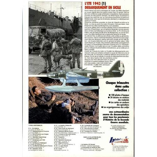 Armes Militaria Magazine Hors-Série  N° 33 : Débarquement En Sicile