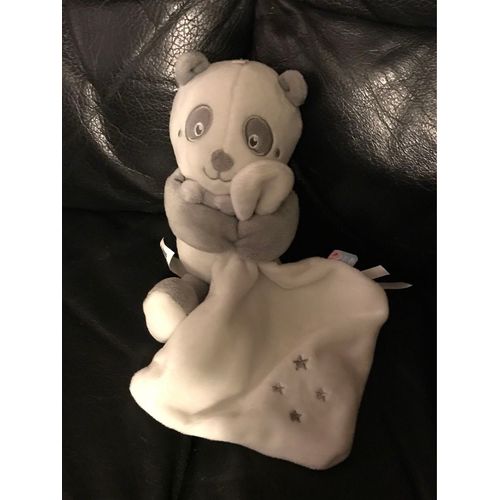 Sucre D'orge Doudou Koala Gris Blanc Mouchoir Blanc Etoile  20cm