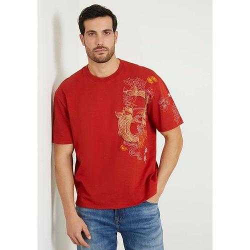 T-Shirt Brodé - Rouge